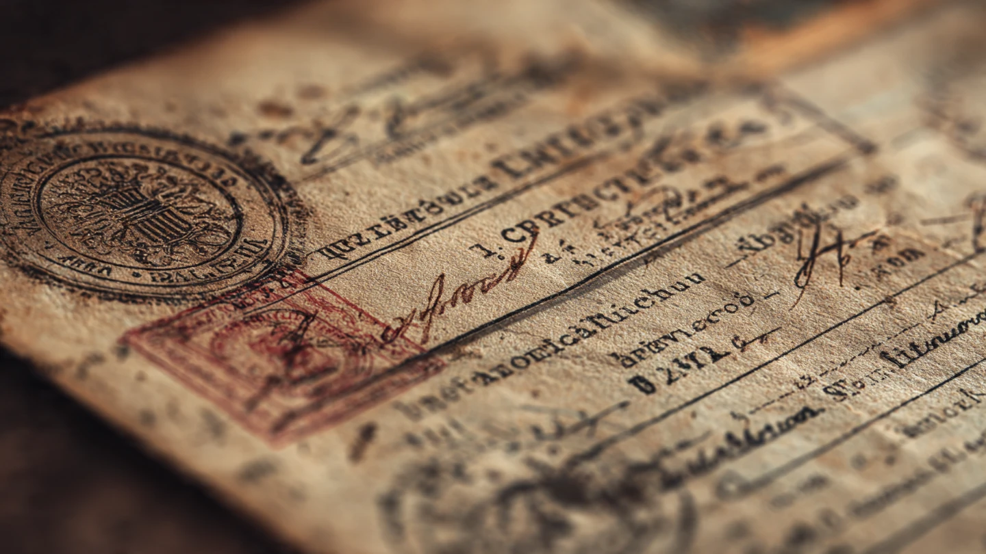 Close-up of a Polish birth record used for genealogy research and Karta Polaka ancestry documentation