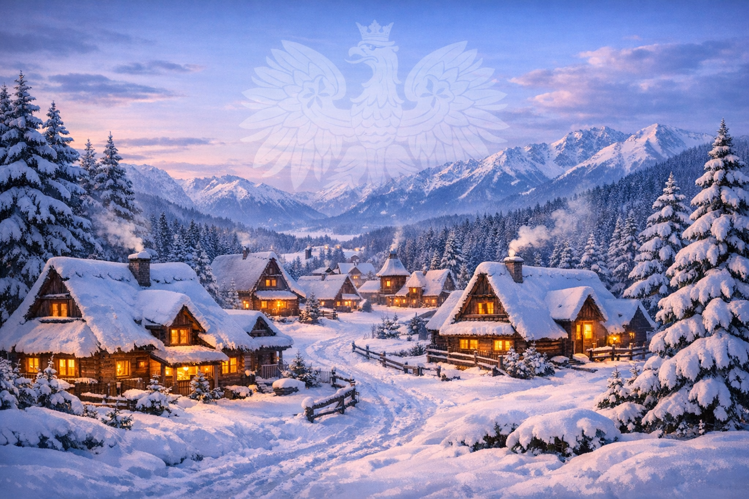 Polish countryside village